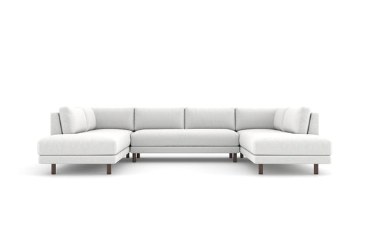 Abbot Bench Seat U-Shaped Sectional with Bumpers