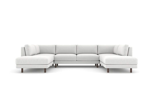 Abbot U-Shaped Sectional with Bumpers