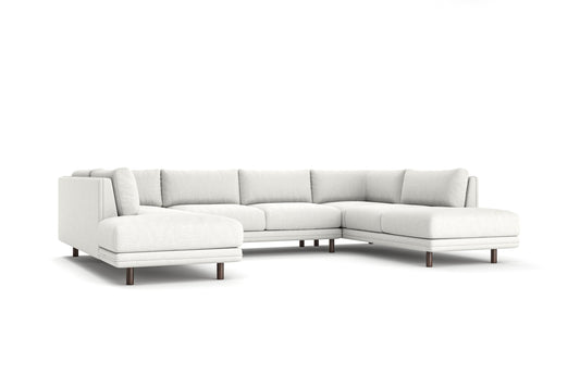 Venice U-Shaped Sectional with Bumpers