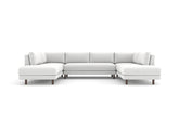 Abbot Bench Seat U-Shaped Sectional with Bumpers