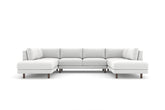 Abbot U-Shaped Sectional with Bumpers