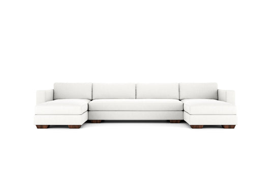 Not Called Frisco Bench Seat U-Shaped Double Chaise Sectional (72" x 138" x 72",37")
