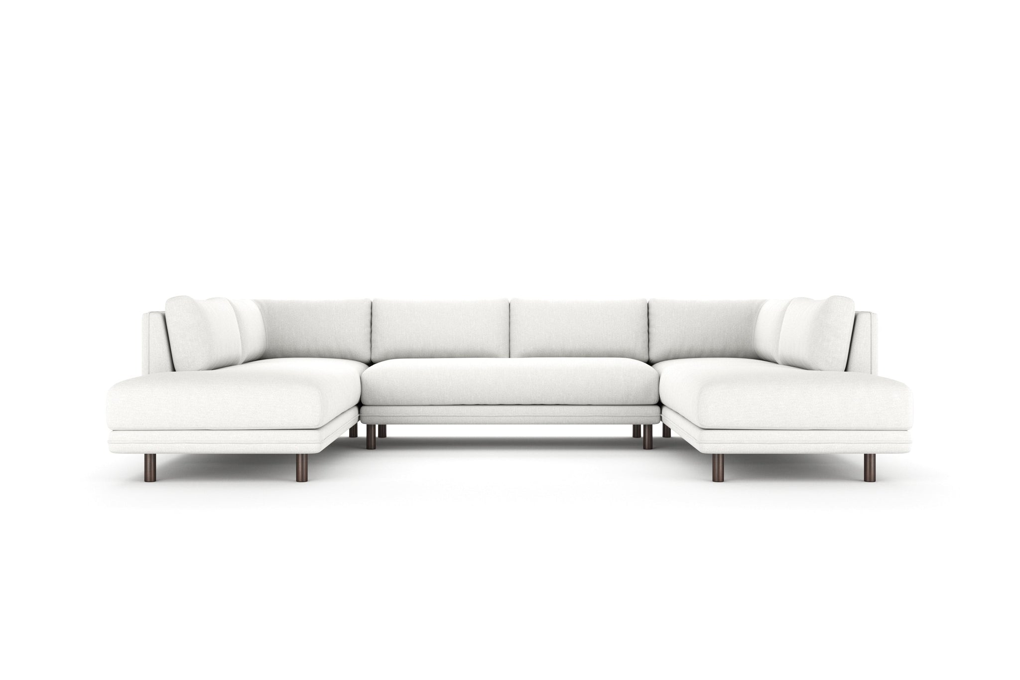 Venice Bench Seat U-Shaped Sectional with Bumpers