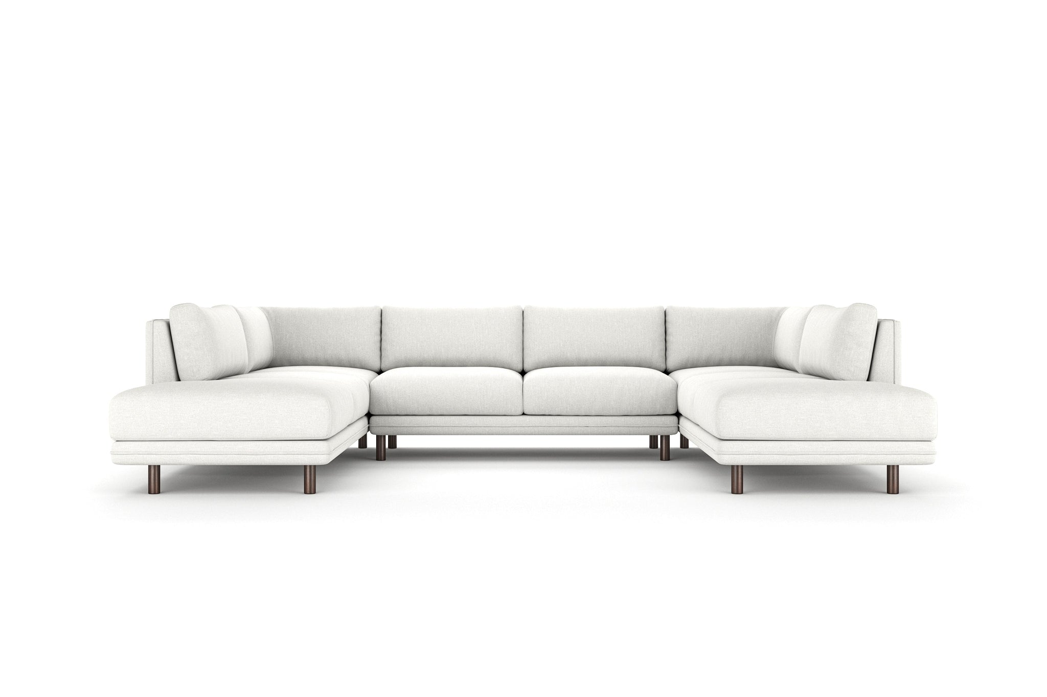 Venice U-Shaped Sectional with Bumpers